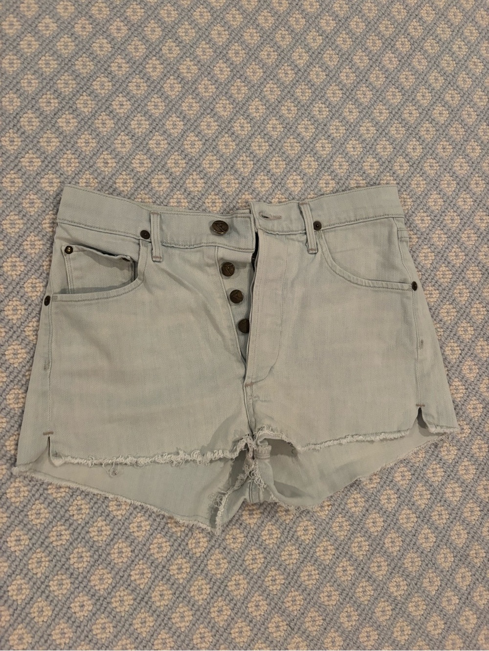 Citizens Of Humanity Light Wash Denim Cutoff Shorts